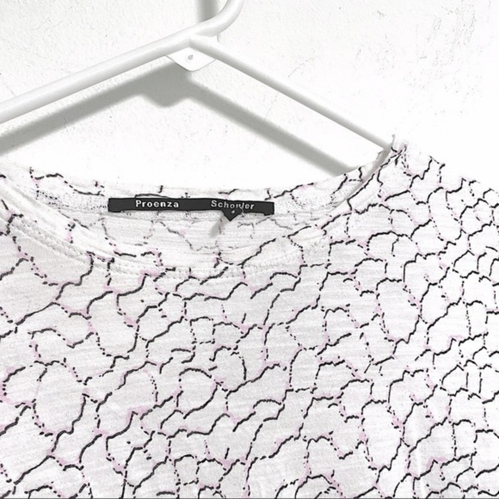 Proenza Schouler. Purple snake print tee